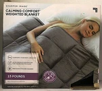 Sharper Image Calming Comfort Weighted Blanket (15 Pounds) 50" X 75". Fixed Price $103.99.