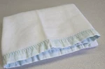 Vtg Martha Stewart Everyday Baby Blanket Thermal Acrylic White Satin Trim Usa. Fixed Price $51.96.