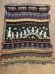 Crown Crafts School Themed Vintage Fringed Tapestry Throw Blanket - 5" Long. Fixed Price $21.99.