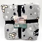 Berkshire Lustersoft Bulldog Throw Blanket 50" X 70" Frenchie Print Paws. Fixed Price $17.59.