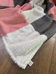 Sew Sweet Minky Pink Checkered Fur Blanket Ultra Soft 62X80. Fixed Price $175.00.