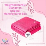 Barbie Gravity Weighted Blanket 15 Lb Single 48 X 72 Pink Quilted Plush Premium. Fixed Price $150.00.