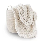 Adyrescia Chunky Knit Blanket Throw 100% Hand With Jumbo Chenille Yarn. Fixed Price $41.09.