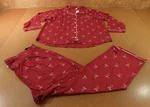 Old Navy Womens X-large Red Sunday Sleep Knit Jersey 2-PIECE Pajama Set Nwt. Fixed Price $22.94.