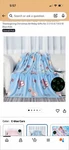 Yjlmly Car Blanket Glow In The Dark, Blue, Kids, 50 X60. Fixed Price $10.99.