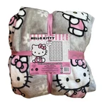 New Hello Kitty Xl Twin Grey Daisy Super Soft Blanket 60 X96 Plush Jay Franco. Fixed Price $40.00.