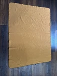 Malden Mills Polar Fleece Burnt Orange Solid Blanket Made By Dakotah 61X47. Fixed Price $127.00.
