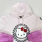 Hello Kitty Hoodie Womans Size 2XL Pink White Ombre Graphic Sanrio Bioworld. Fixed Price $28.95.