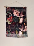 Deny Designs Floral Bird Fringe Wall Hanging Tapestry 23X34 Boho. Fixed Price $22.99.