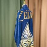 Zelda Bath Towel Robe Blue Sherpa Fleece Blanket Game Poster Gaming. Fixed Price $72.55.
