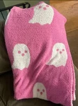 Cupcakes & Cashmere Pink Ghost Feather Knit Blanket Plush Throw Halloween New. Fixed Price $29.50.