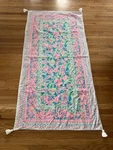 Lilly Pulitzer Beach Blanket Blue Ibiza Shell Search #27477 Htf Rare. Fixed Price $37.97.