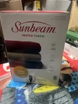 Sunbeam Heated Throw Blanket 50" X 60" New. Fixed Price $37.19.
