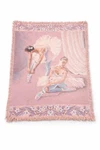 Vintage Ballerina Tapestry Throw Blanket Goodwin Weavers Ballet Pink 68X48. Fixed Price $36.99.