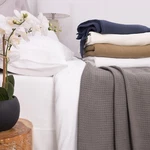 Grand Hotel 100% Cotton Houndstooth Stitch Pattern Woven Blanket Assorted Sizes. Fixed Price $44.99.