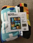 No Sew Fleece Throw Kit Blanket New 48" X 60" Gamer Theme. Fixed Price $29.99.