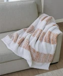 Alpine Valley Cozy Sherpa Throw, 50" X 60" Grey Plaid & Beige. Fixed Price $28.50.