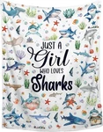 Just Girl Who Loves Sharks Blanket Fleece Throw 40X50 Ocean Sea Life Kids Gift. Fixed Price $18.68.