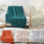 Boho Chain Tweed Throw Blanket Cozy Tassel Sofa Couch Bed Home Decor Gifts. Fixed Price $26.99.