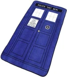 Bbc's Doctor Who Large Dr. Tardis Silk Touch Raschel Throw Blanket 50" X 89". Fixed Price $49.95.