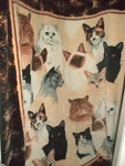 Nib Duke Cat Throw Blanket 78" X 94" Full Queen Very Plush & Thick! Beautiful. Fixed Price $109.95.