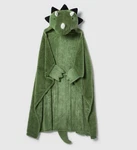 Pillowfort Dinosaur Hooded Blanket 40X50 Green Kids Throw W/ Hand Pockets. Fixed Price $10.00.