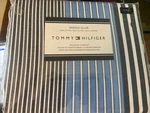Tommy Hilfiger King Duvet Cover + 2 Shams Indigo Club Stripe New. Fixed Price $44.79.