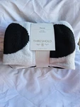 Threshold Reversible Knit Geo Throw Blanket Black & White, 50" X 60" Nwt. Fixed Price $17.99.