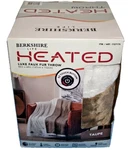Berkshire Luxe Faux Fur Heated Throw Taupe 50 60 Machine Washable. Fixed Price $50.00.