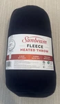 Sunbeam Fleece Heated Throw Blanket 50 60 Machine Washable 4 Settings. Fixed Price $29.95.