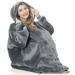 Hello Cloud Oversized Hoodie Blanket, Wearable One Size, Grey. Fixed Price $46.15.