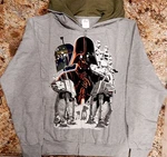 Star Wars Hoodie Jacket Vader Boba Fett Stormtroopers Disney Lucas Adult Sm New. Fixed Price $17.95.
