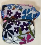 Vera Bradley Bengal Lily White Throw Blanket 80" X 50" Floral Purple Blue Pink. Fixed Price $39.97.