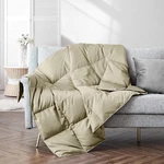 Puredown Soft Feather Throw Blanket Lightweight One Size, Beige. Fixed Price $53.67.