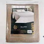 Superior Blanket Full/ Queen 88X90" Basket Weave Taupe. Fixed Price $29.99.