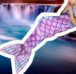 New Mermaid Blanket Snuggle Throw Fish Tail Toddler Girls Wearable Pink Purple. Fixed Price $22.49.