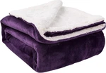 Sherpa Blanket, Super Soft Fuzzy Flannel Fleece/wool Like Reversible Velvet Plus. Fixed Price $38.99.