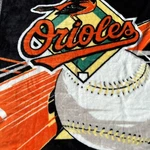 Vintage Baltimore Orioles Plush Fleece Throw Blanket Northwest 52 X 58 Mlb. Fixed Price $24.99.