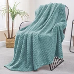 Exclusivo Mezcla Fleece Throw Blanket For Couch ( 50X70 In ), Celadon. Fixed Price $20.29.