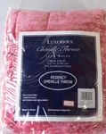 Regency Chenille Throw 50" 60" Luxurious Hibiscus Nwt. Fixed Price $20.00.