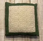Madison Park Rustic Farmhouse Style Green & Beige Throw Pillow 18"X18". Fixed Price $12.00.