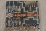 Pendleton Harding Star Wool Throw Blanket Fringed Royal 62"X60" Nwt. Fixed Price $164.99.