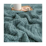 Emme Muslin Throw 100% Cotton Blankets For Couch Breath... Usa Fast Ship. Fixed Price $41.03.
