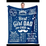 Girl Gifts Blanket 60"X 50" Dad's From Daughters For Dads S14. Fixed Price $16.80.