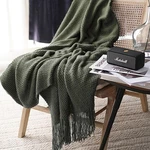 Lomao Knitted Blanket With Tassels Bubble Textured Lightweight Throws For. Fixed Price $65.19.
