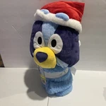 Bluey Santa Hat Hooded Blanket 30 X 50 New. Fixed Price $28.99.