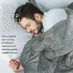 Hug Bud Weighted Blanket 60" X 80" 15-LBS Queen/king Size Bed- Light Gray. Fixed Price $61.41.