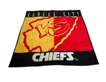 Vintage Biederlack Kansas City Chiefs Fleece Throw Blanket Nfl. Fixed Price $26.99.