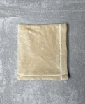 Monterey Bay Aquarium Fleece Baby Blanket Solid Tan Brown Plush Lovey 24"X28". Fixed Price $39.99.