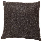 Thro Ltd. Chocolate Brown Beaded Metallic Decorative Pillow 18 X. Fixed Price $24.99.
